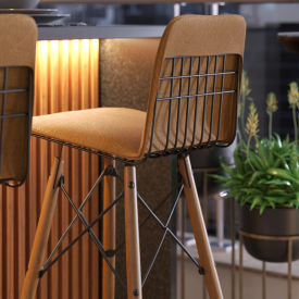 Conjunto Mesa Com Banqueta Bistro Gourmet Luxo Off White Sala Decoraçao