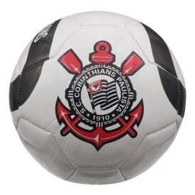 BOLA DE FUTEBOL PVC / PU NUMERO 5 PRETA/DOURADA CORINTHIANS