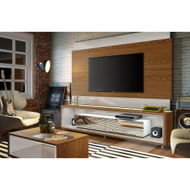 Painel Classic Com Rack Opera Com Espelho 1.8 Off White Freijo Imcal