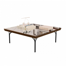 Mesa Centro com Espelho 8011 Canela JB Bechara