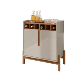 Bar Lizz Com Adega 2 Portas Off White Cedro Casa D Móveis