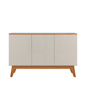 Buffet Ares Lux 3 Portas Off White Nature Tebarrot Sala
