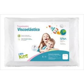 Travesseiro Nasa Kids Infantil Criança Antiácaro Fibrasca 50cm x 70cm Viscoelástico