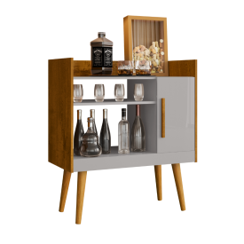 Aparador Buffet Cantinho do Café II Com Nichos Naturalle Off White Bechara