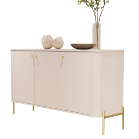 Buffet Tucupí Aparador Sala Off White Dourado JB Bechara 32678