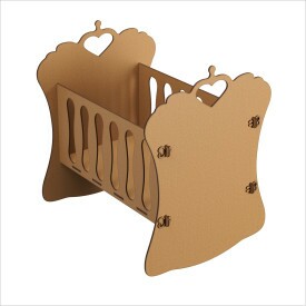 Berço Infantil de Boneca Bebê Reborn 52,2 x 55,5 Natural Ofertamo