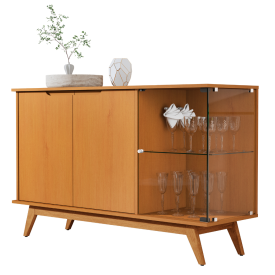 Buffet Aparador Tucumã Sala Estar Nature  JB Bechara 32693