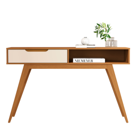 Aparador Buffet Tucuma Pés Madeira Nature Off White JB Bechara 32697