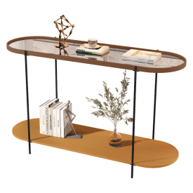 Aparador Alamanda Moderno Castanho Nature Preto  32836 JB Bechara