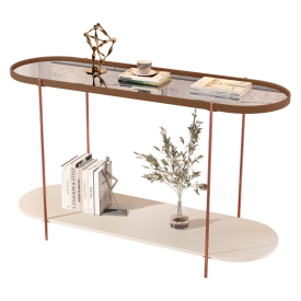 Aparador Alamanda Moderno Castanho Of White Bronze 32567 JB Bechara