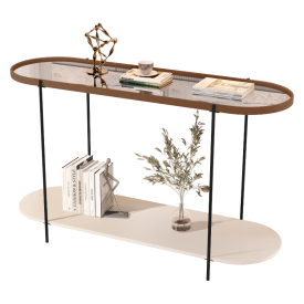 Aparador Alamanda Moderno Castanho Of White Preto 32837 JB Bechara