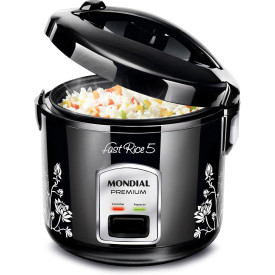 Panela De Arroz Fast Rice 5 Premium, Mondial, Preto, 400W, 110V - NPE-08-5X