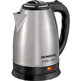 Chaleira Elétrica Premium Mondial Preto/Cinza, 127 V CE-06
