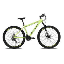 BICICLETA ARO 29 COLLI TORONTO ALUMINIO F.DISCO KIT SHIMANO 21V AMARELO NEON D