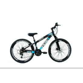 BICICLETA ARO 26 ALUMINIO VIKING PRETA/AZUL 51320