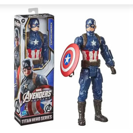 BONECO AVENGERS FIGURA 12 TITAN HERO CAPITAO AMERICA F1342