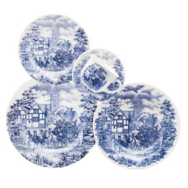 CONJUNTO DE JANTAR/CHA 20PCS - TB - DONNA CENA INGLESA - AB20-5131