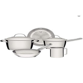 CONJUNTO PANELAS ACO INOX 5 PCS ALLEGRA TRAMONTINA