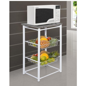 Fruteira Media Branca Granito Ref. 009 - Gracialar - BRANCO