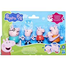 CONJUNTO FIGURA PEPPA PIG FAMILIA NOVO PACK COM 5 G0506