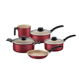 JOGO DE PANELAS TURIM 5PCS VERMELHO REV ANTIADERENTE TRAMONTINA 20297762