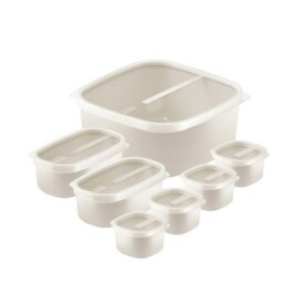 JOGO POTES 7PC MIX COLOR CINZA SORTIDO COM TAMPAS TRAMONTINA