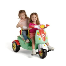 Carrinho Triciclo De Passeio Com Pedal 2 Lugares Moto Duo Verde - Calesita
