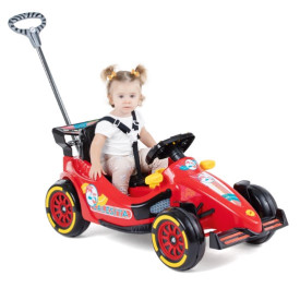 Carrinho De Passeio E Pedal F25 Vermelho - Calesita