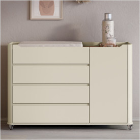 Cômoda Nido Com Porta 100% MDF Off White 20537 Matic Moveis