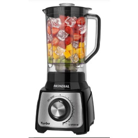 Liquidificador Mondial L-1200BI Preto Inox Turbo 5475-01 110v/60Hz