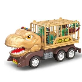 Caminhão Dinotruck Tiranossauro Marrom Luz e Som CF2381 Zippy Toys 9222