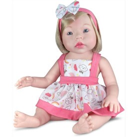 Boneca Bebê Doll Realistc Small Loira e Acessórios 1185 Sid Nyl