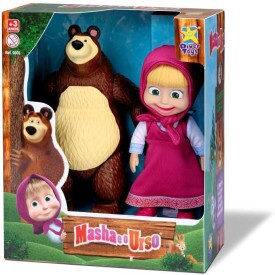 Boneca Masha E O Urso Originais Articulado 8117 Divertoys