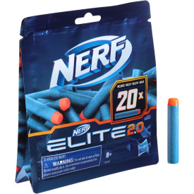 Refil De 20 Dardos Nerf Elite 2.0 Para Lançadores Hasbro