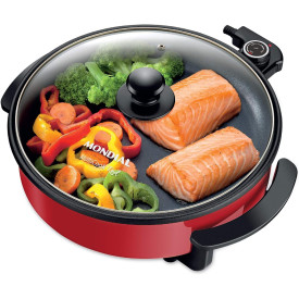 Panela Elétrica Redonda, Mondial, Vermelho, 1200W, 110V - PE-28