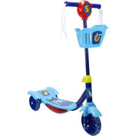 PATINETE SONIC 3 RODAS COM LED SOM E CESTINHA S006
