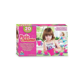 Conjunto de Xícaras Petit Chazinho com 20 Peças CHL033 Lugo Brinquedos