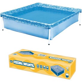 Piscina Infantil Quadrada Estrutural PVC 400 Litros - Mor