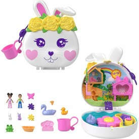 Playset Polly Pocket - Coelhinho do Jardim de Flores HKV36 Mattel