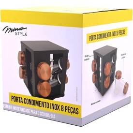 PORTA COND GIRATORIO INOX BZ 8PC AJ19185 - MIMO