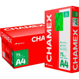 Papel sulfite A4 Chamex resma 500 folhas 75g 210mmx297mm branco