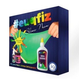 Slime kit c/ 1 Neon Slime eu que fiz I9 BRI0216