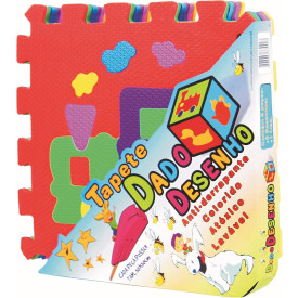 TAPETINHO FOFINHO DESENHOS 16 PECAS DE 20 X 20 CM - DABEDE