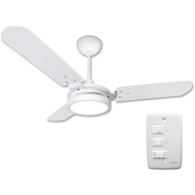 Ventilador de Teto Valen LED Branco Frio Branco/Branco 127V