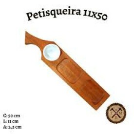 Petisqueira Retangular Molho em Madeira TMB