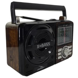 Rádio Fm Am Retro Portátil Com Lanterna Tomada Pilha Usb Bluetooth 1088A