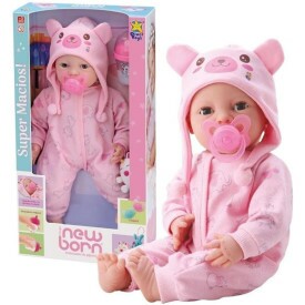 BONECA DIVER NEW BORN - BRINCANDO DE PIJAMA - MENINA 8191 DIVERTOYS