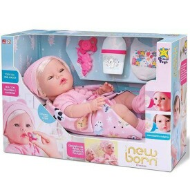 BONECA DIVER NEW BORN PREMIUM MENINA C/CABELO 8153 DIVERTOYS