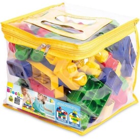 BLOCOS DE MONTAR TCHUCO BLOCKS MOCHILA 99 PECAS 0253 SAMBA TOYS