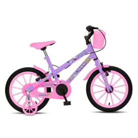 BICICLETA BIC ARO 16 COLLI AURORA FEST A. 16 S/M FEM LILAS D